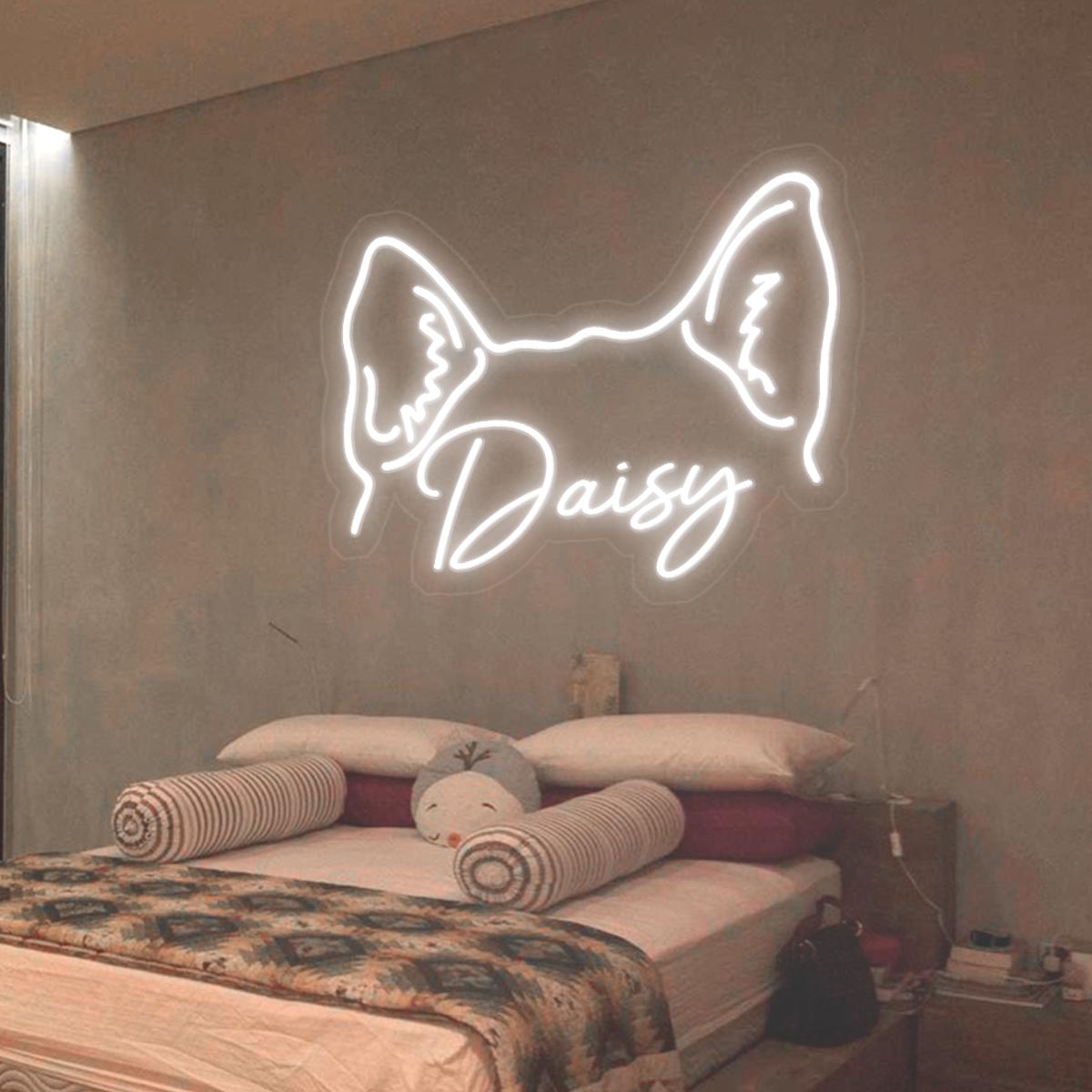 Dog Ears - Gift for dog lovers - Personalized Neon Sign