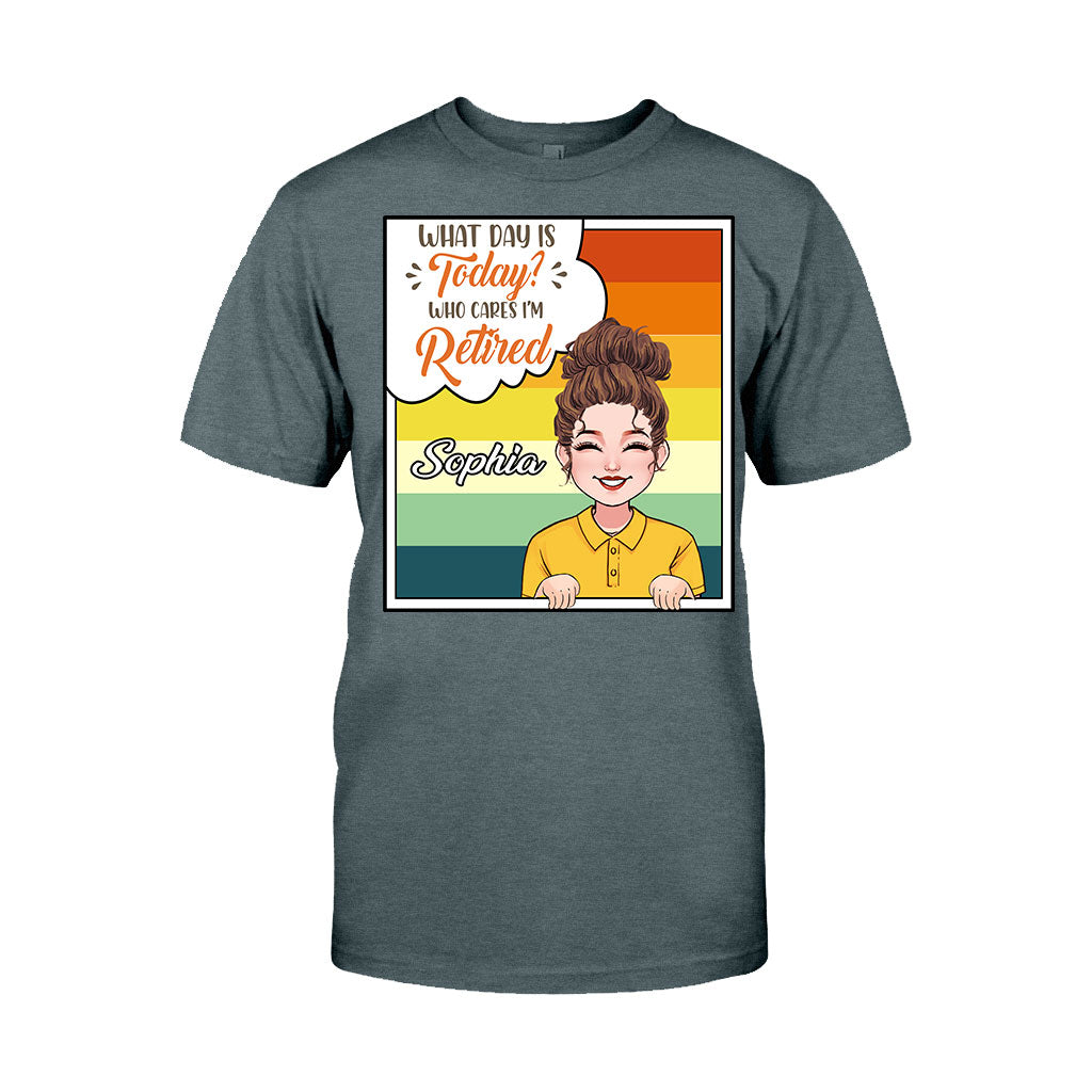 Quel jour sommes-nous ? - T-shirt et sweat à capuche personnalisés pour retraités