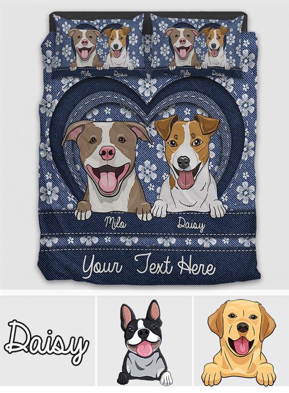 Dog Lovers - Personalized Dog Bedding Set