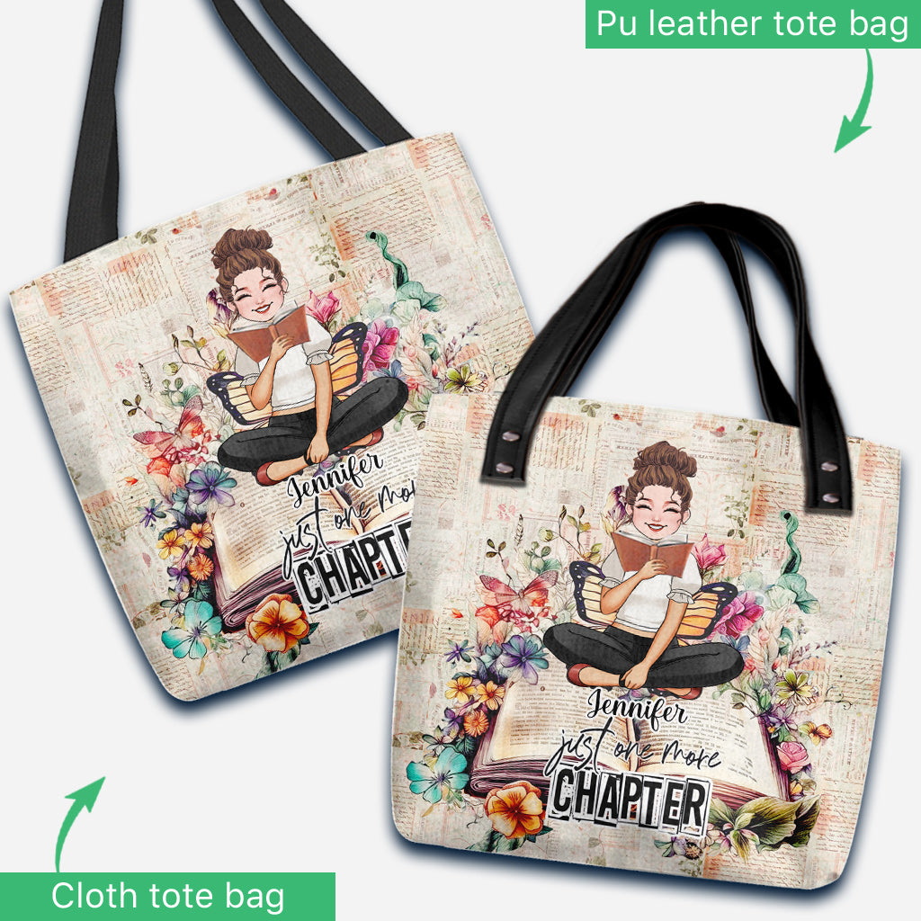 Just One More Chapter - Personalized Book Tote Bag