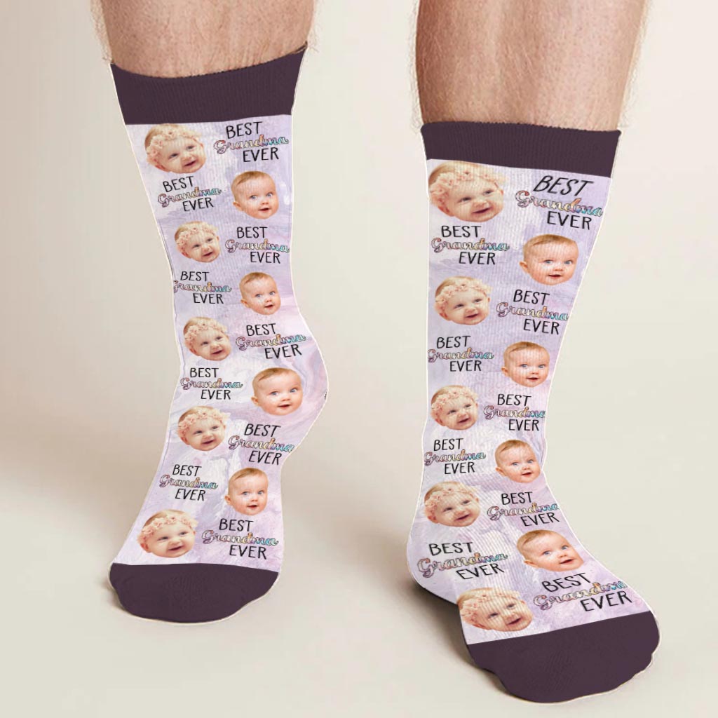 Best Grandma Mom Ever - Gift for mom, mom, grandma, aunt - Personalized Socks
