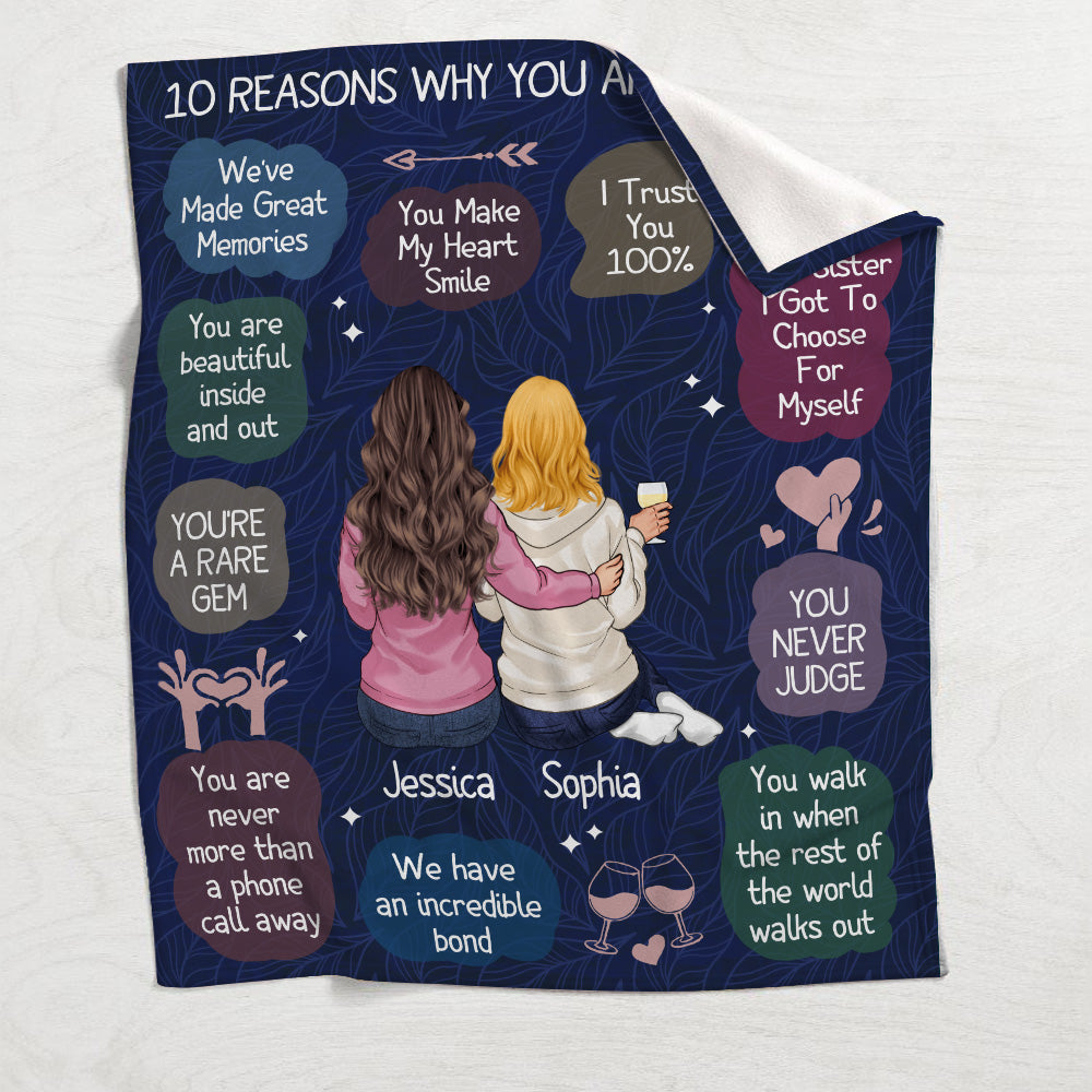 You Are My Bestie - Personalized Bestie Blanket