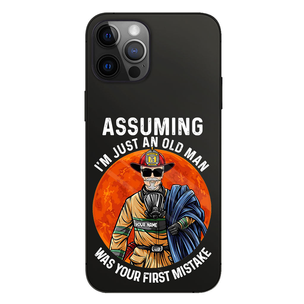 Your Mistake - Personalized Firefighter Clear Phone Case