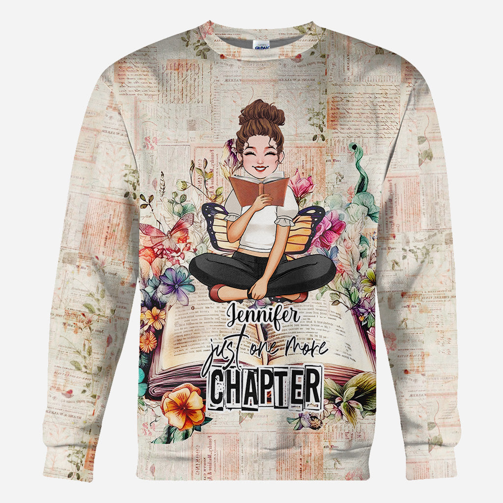 Just One More Chapter - Personalized Book All Over Shirt