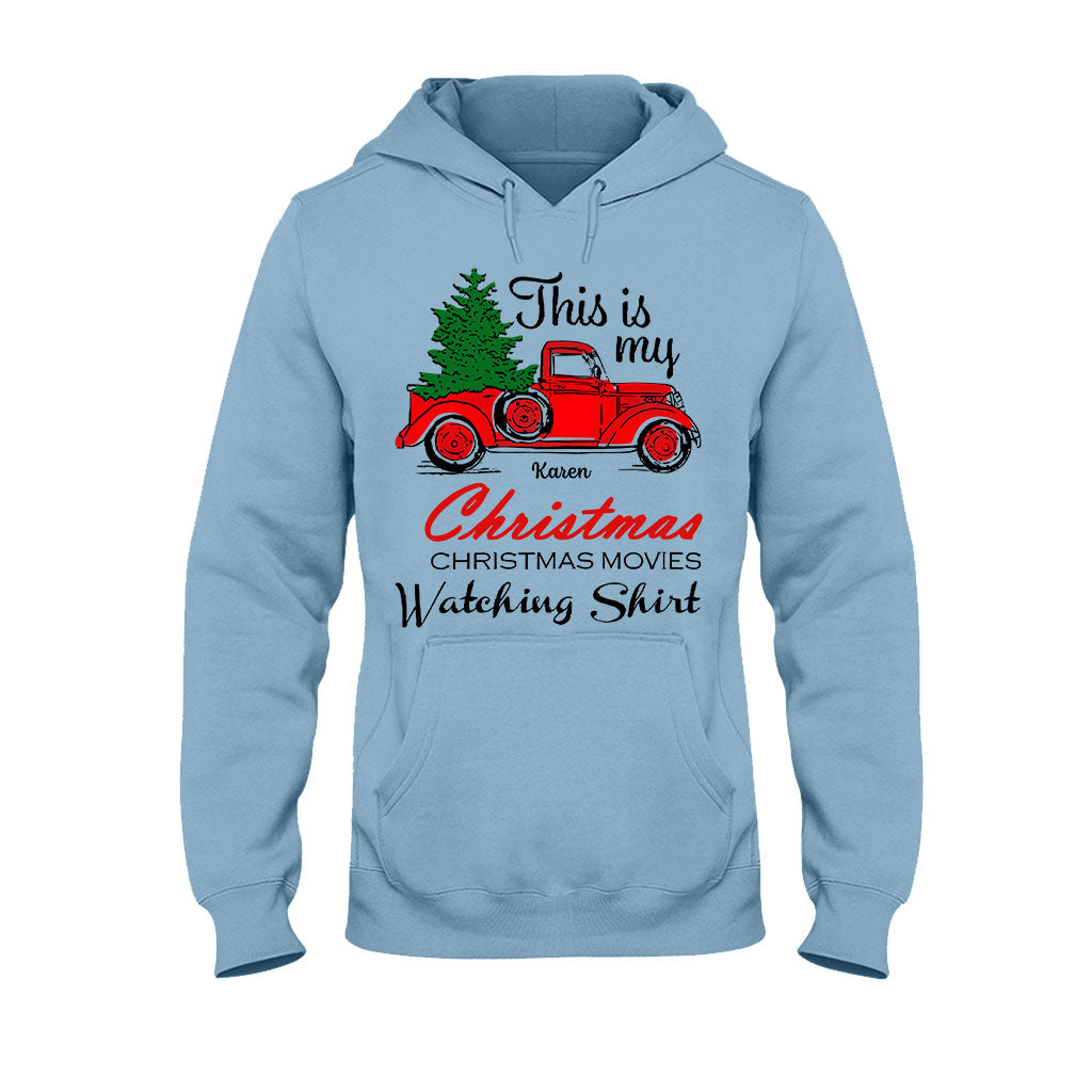 Voici mon t-shirt et mon sweat à capuche personnalisés pour regarder des films de Noël