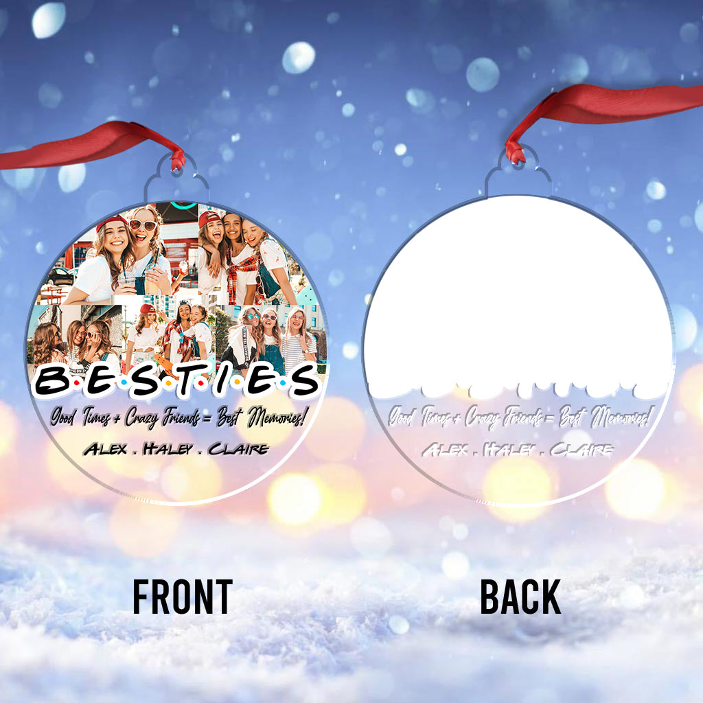 Bestie Photos - Personalized Bestie Ornament