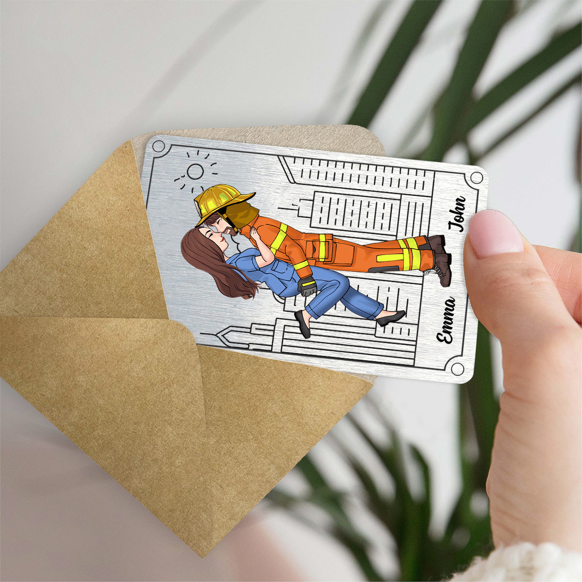 Make It Home Safe - Personalized Couple Wallet Insert Card