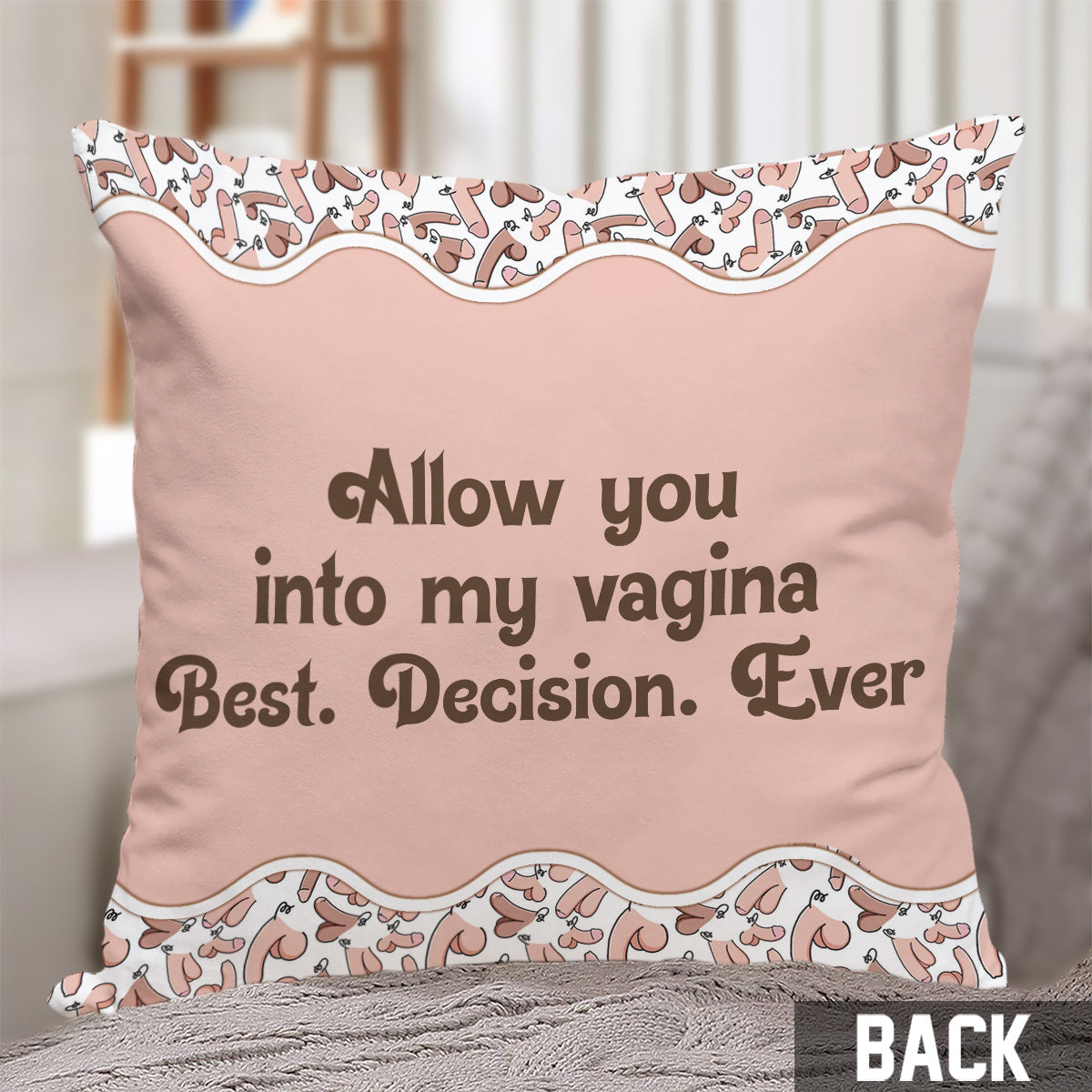 Best Decision Ever - Personalized Couple Throw Pillow
