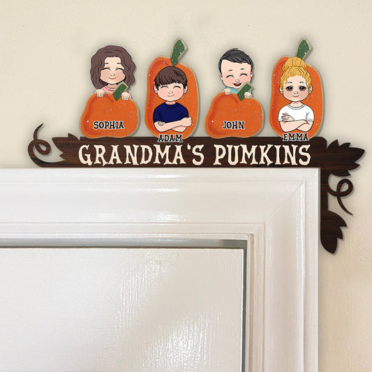 Grandma's Pumpkin - Personalized Grandma Door Frame Decoration