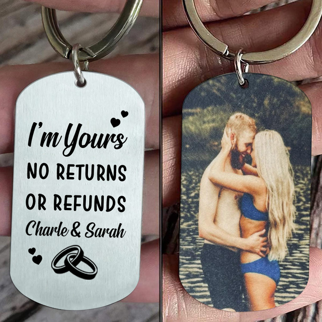 I'm Yours - Couple gift for husband, boyfriend, wife, girlfriend - Personalized Stainless Steel Keychain