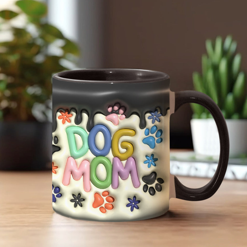 Dog Mom Cat Mom Dog Dad Cat Dad - Personalized Dog Accent Mug