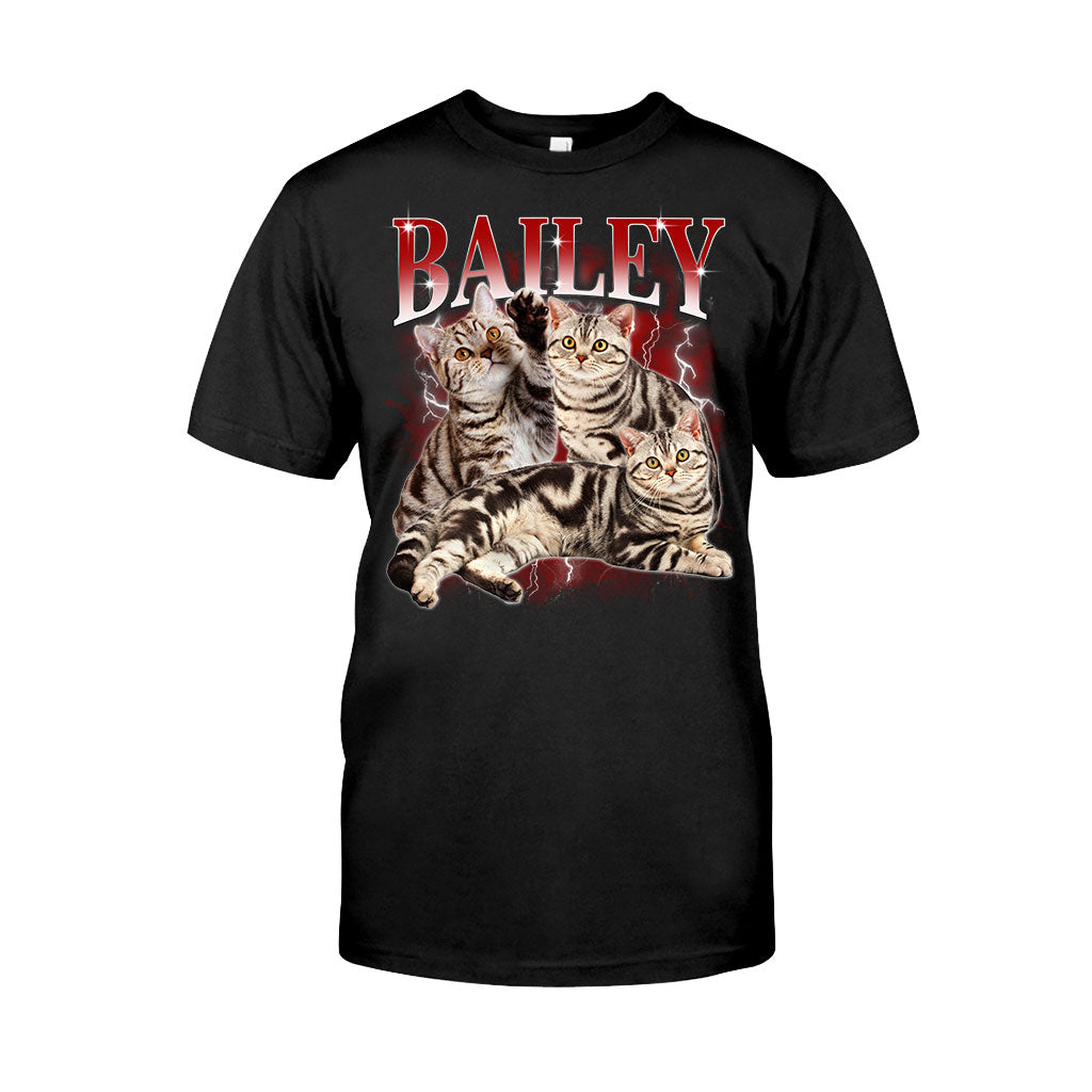 T-shirt et sweat à capuche personnalisés style rap bootleg - Cadeau idéal pour les amoureux des chiens et des chats - T-shirt et sweat à capuche personnalisés