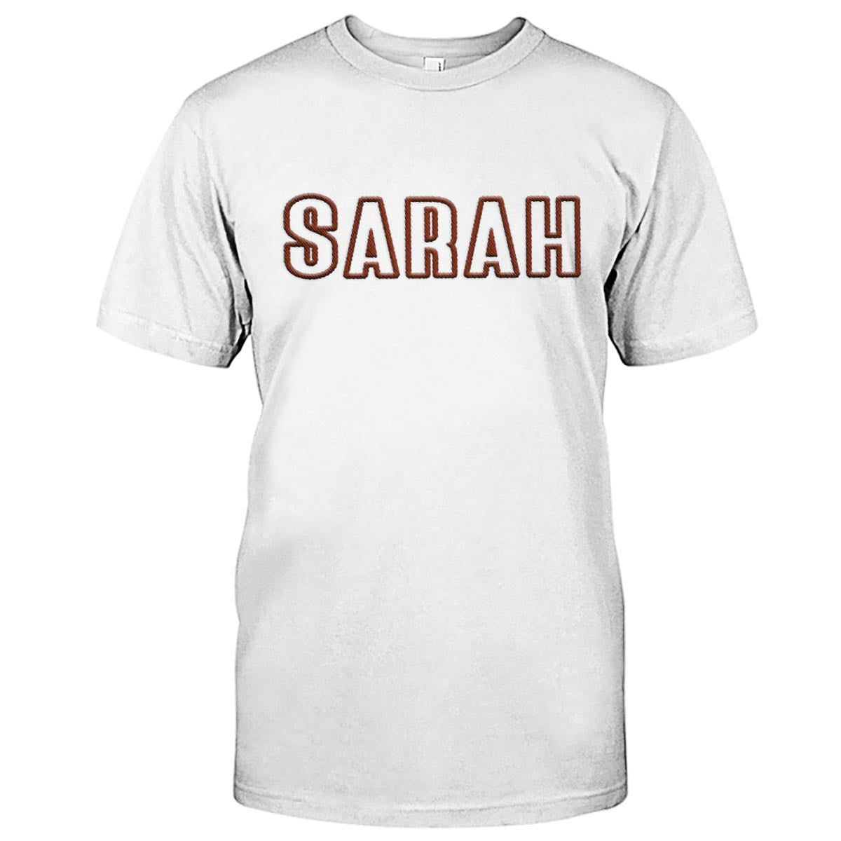 T-shirt brodé personnalisé avec nom pour fille