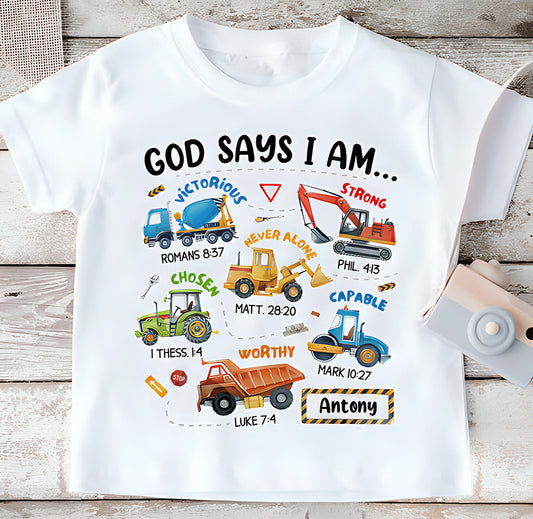 God Say I Am - Personalized Kid T-Shirt