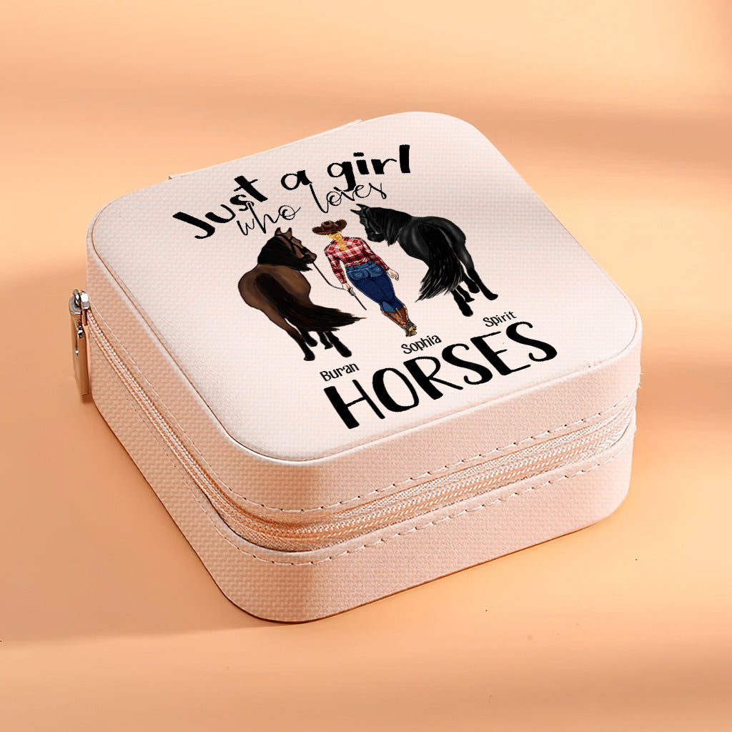 Just A Girl Who Loves Horses - Personalized Horse Jewelry Box