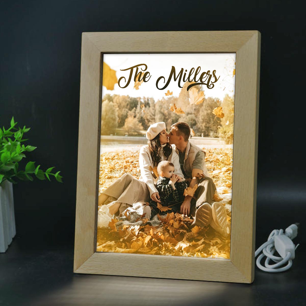 Love Family - Personalized Family Light Photo Frame
