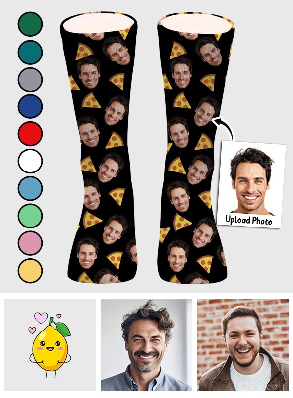 Funny Icon Pattern - Personalized Uncle Socks
