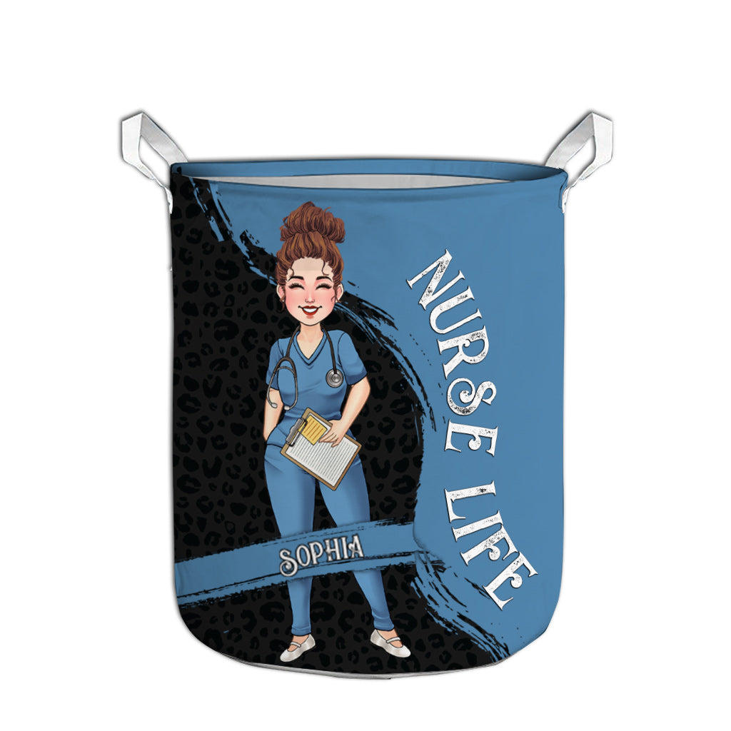 Das Leben als Krankenschwester – Geschenkidee für Mama, Ehefrau, Freundin oder Krankenschwester – Personalisierter Aufbewahrungskorb