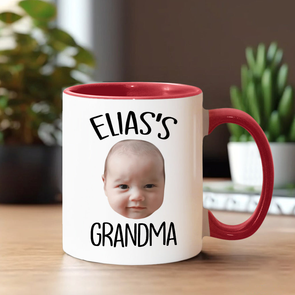 Custom Baby/Kid Face - Personalized Newborn Accent Mug