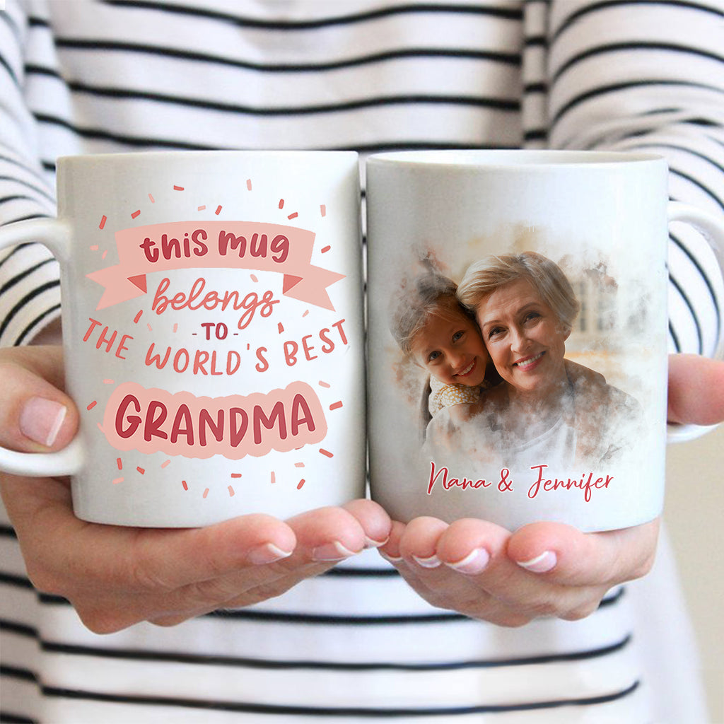 This Mug Belongs To The Best Grandma - Personalized Grandma Mug