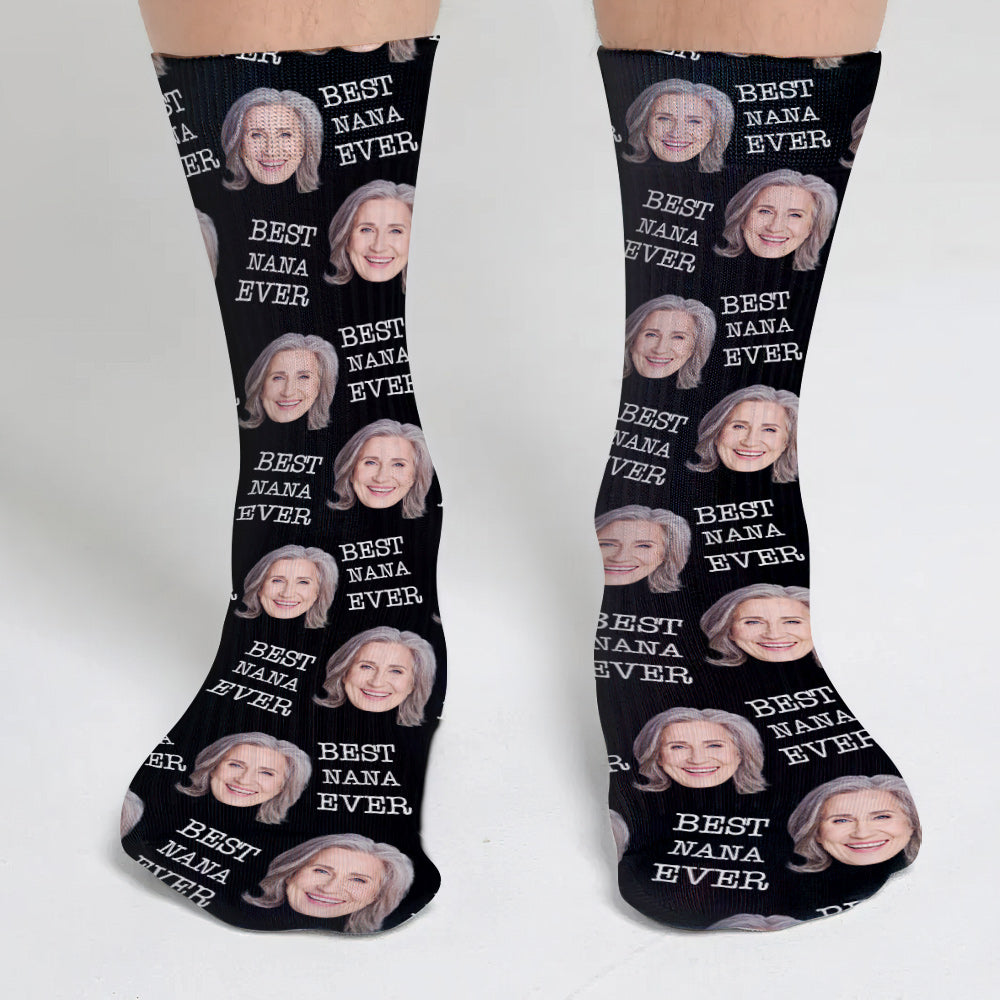 Custom Face - Personalized Grandma Socks