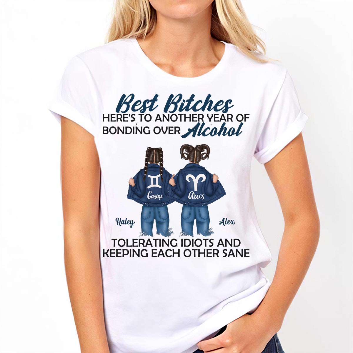 Trouble Together - T-shirt et sweat à capuche personnalisés pour meilleures amies