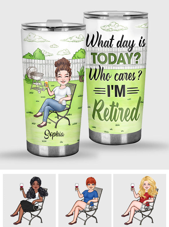 Welcher Tag ist heute? Wen interessiert's? - Personalisierter, ausrangierter Trinkbecher