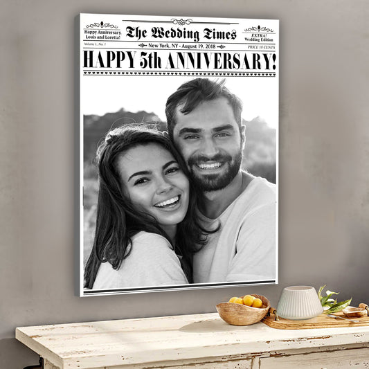 The Wedding Time - Personalized Husband And Wife Canvas And Poster