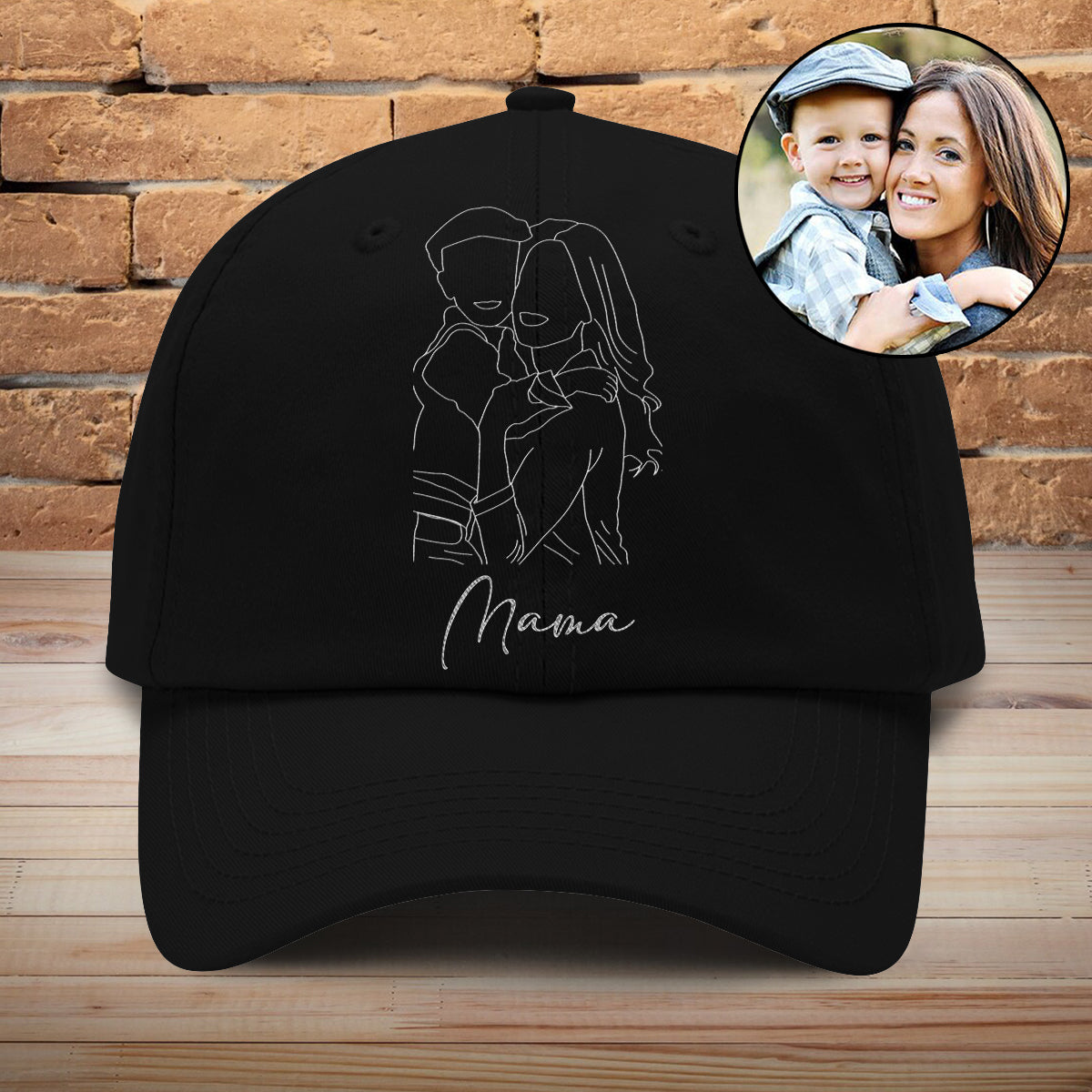 Custom Photo - Personalized Mother Embroidered Classic Cap