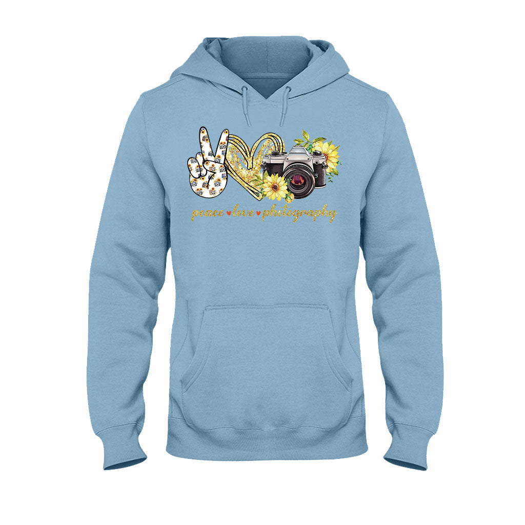 Peace Love Photography Photography T-shirt and Hoodie