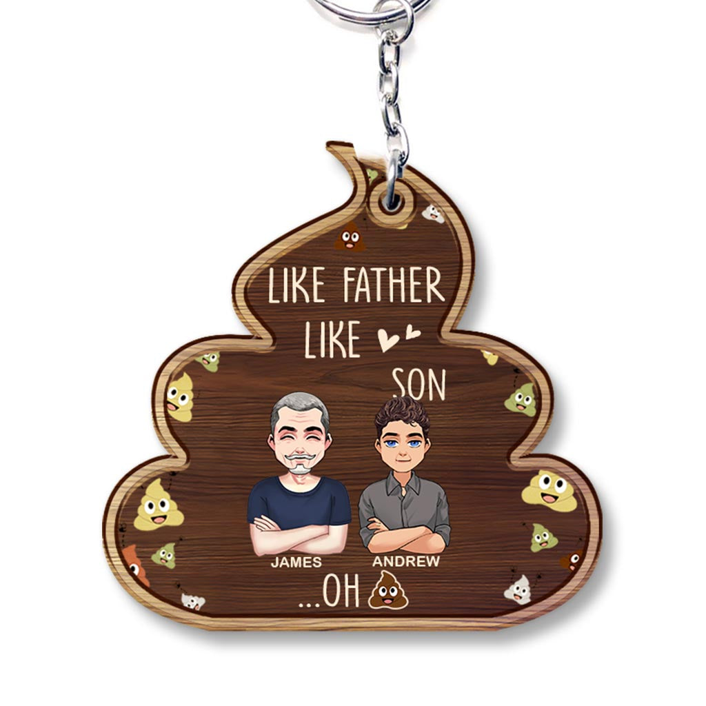 Like Father Like Daughter - Personalized Father Keychain