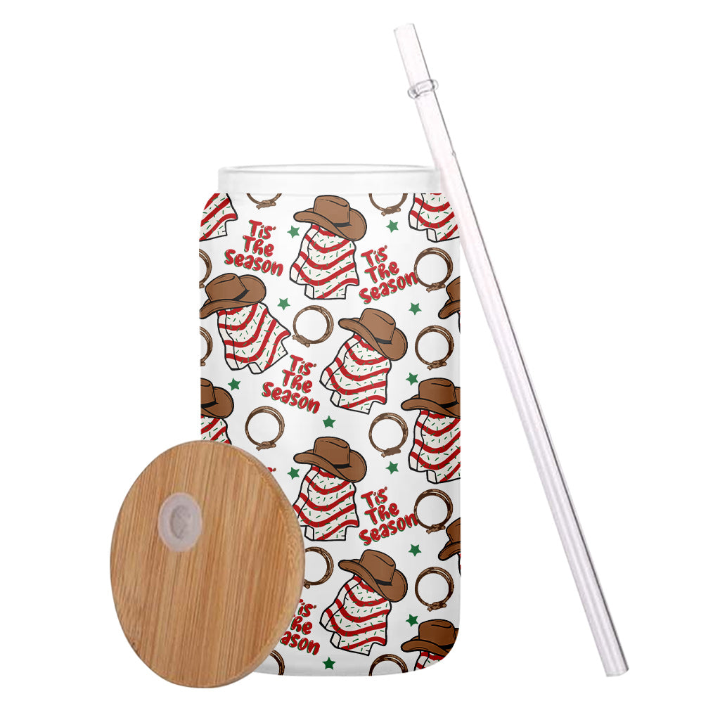 Tis The Season - Personalized Horse Can Glass