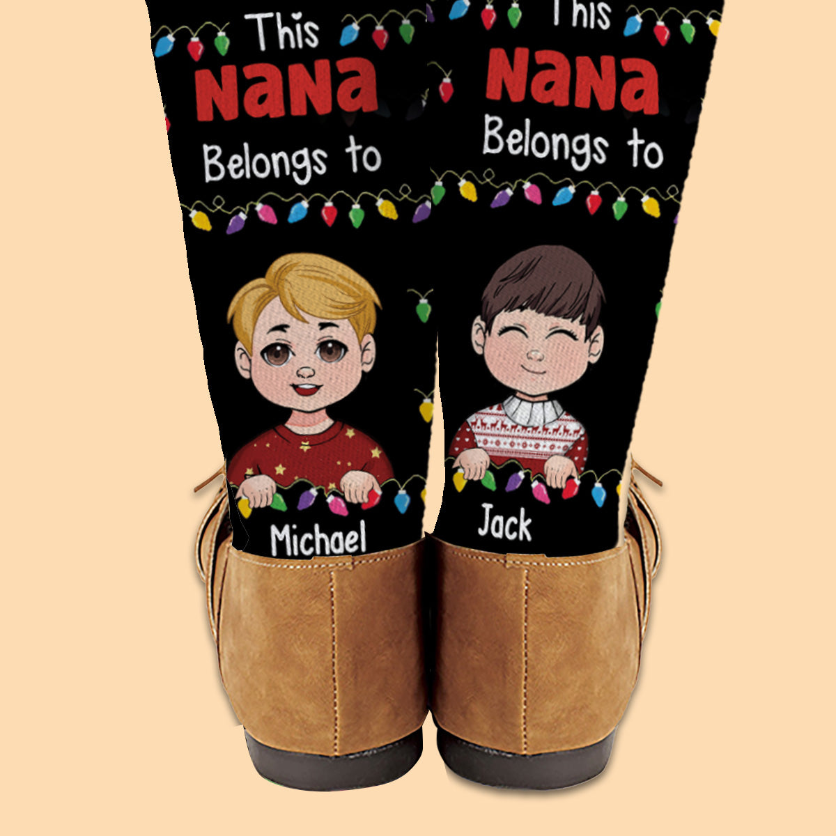 This Mom/ Grandma Belongs To - Gift for grandma, mom - Personalized Socks