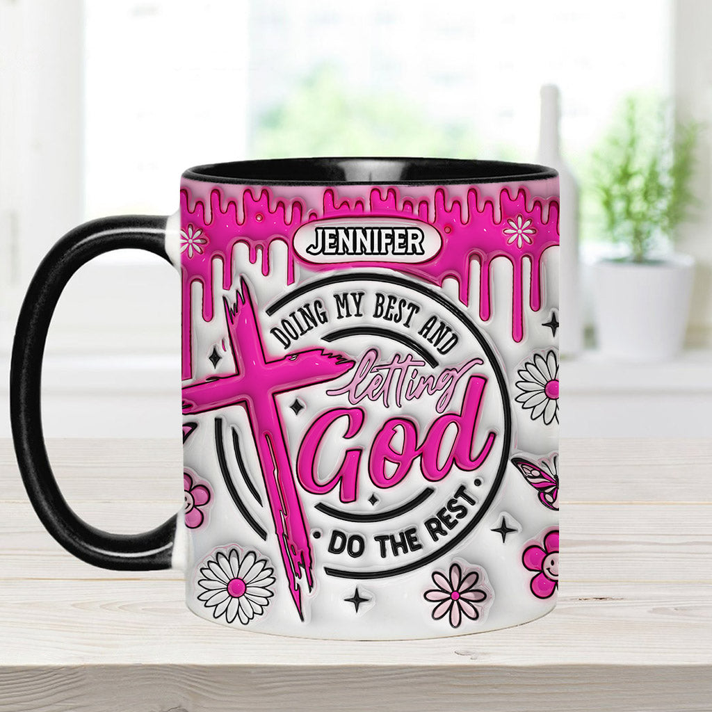 Ich gebe mein Bestes – Personalisierte Tasse mit christlichem Akzent