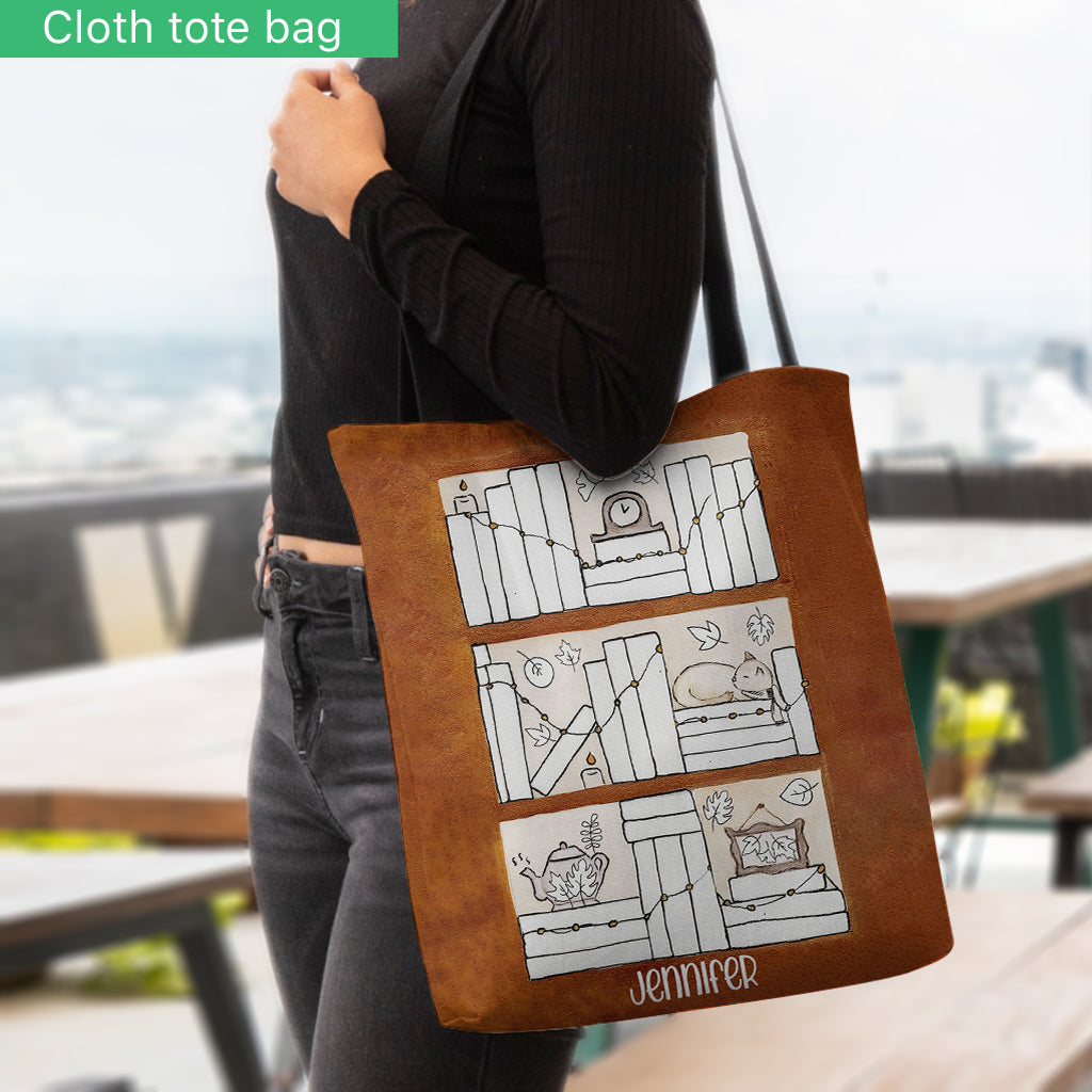 Four Seasons Reading Tracker - Personalized Book Tote Bag