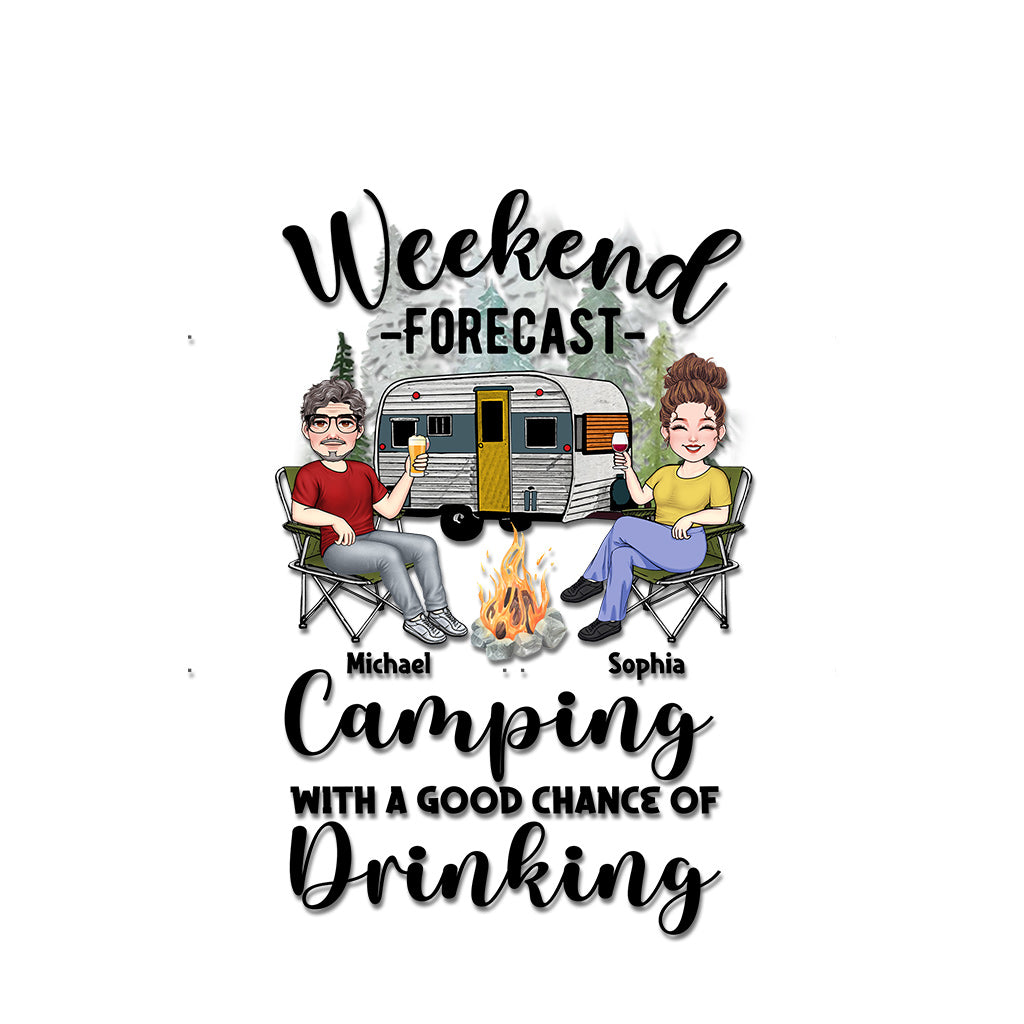 Weekend Forecast - Personalized Camping Decal Full
