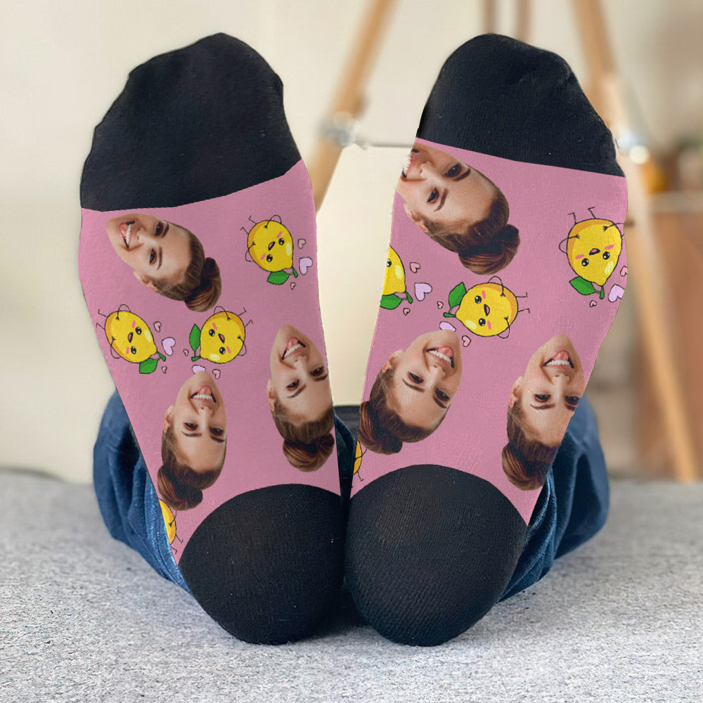 Funny Icon Pattern - Personalized Mother Socks