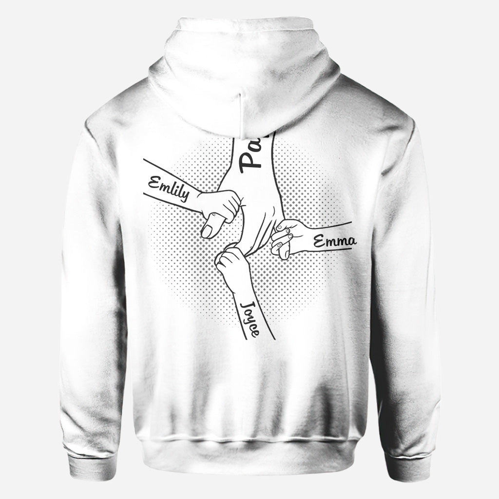 Hand in Hand I Will Always Protect You - Personalized Family All Over Shirt