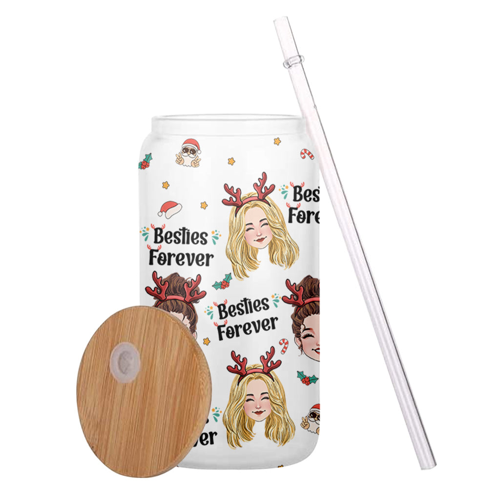 Bestie Forever - Gift for friend - Personalized Can Glass