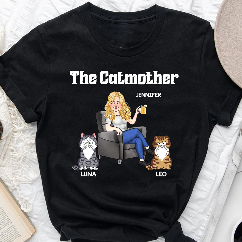 Die Katzenmutter – Personalisiertes Katzen-T-Shirt und Hoodie