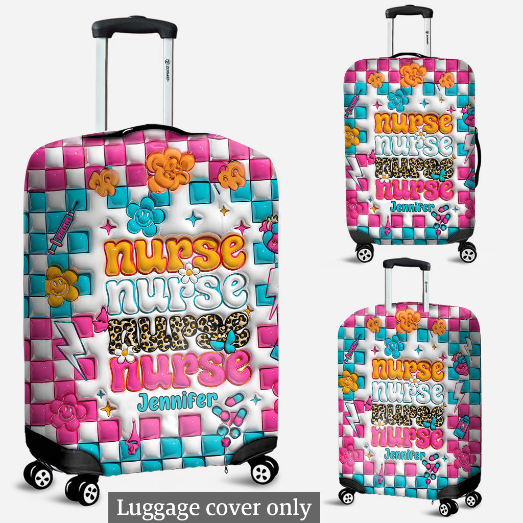 Nurse Life - Personalized Nurse Luggage Cover