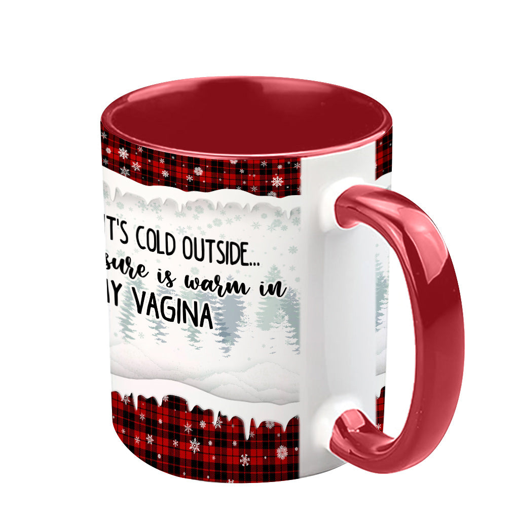 Baby It's Cold Outside - Personalized Couple Accent Mug