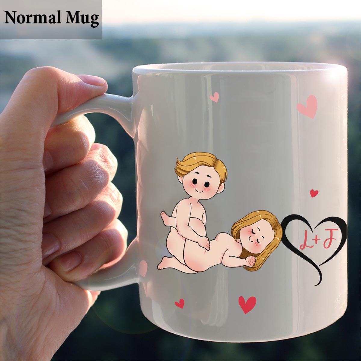 I Like His Beard I Like Her Butt - Personalized Couple Mug