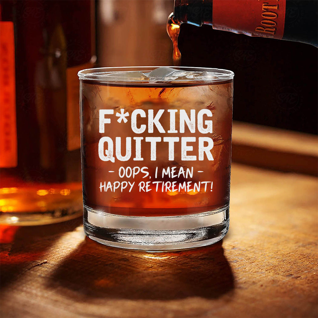 Bonne retraite - Verre à roche à la retraite