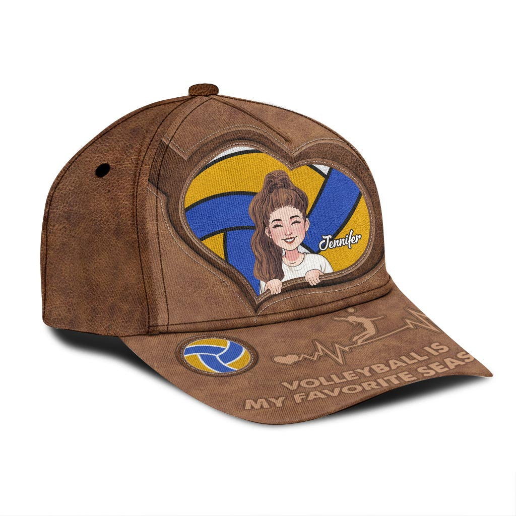 Volleyball Is My Favorite Season - Personalized Volleyball Classic Cap