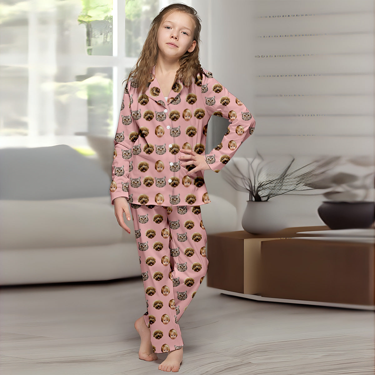 Custom Photo Pajamas Christmas - Personalized Family Button Down Pajamas