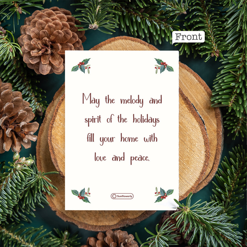 Merry Christmas - Personalized Family Greeting Card