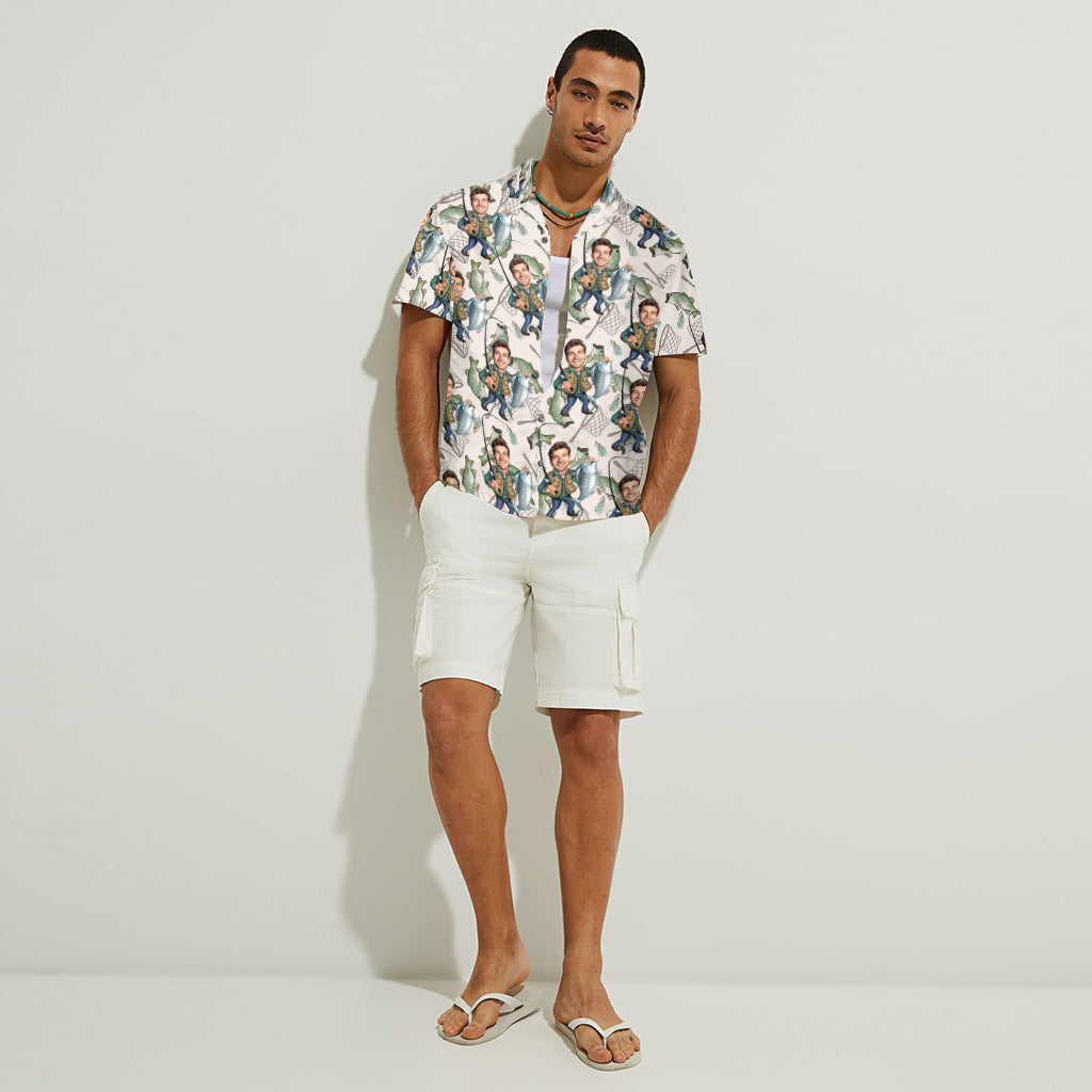 Gift For Fishing Dad, Husband, Uncle... - Personalized Fishing Hawaiian Shirt