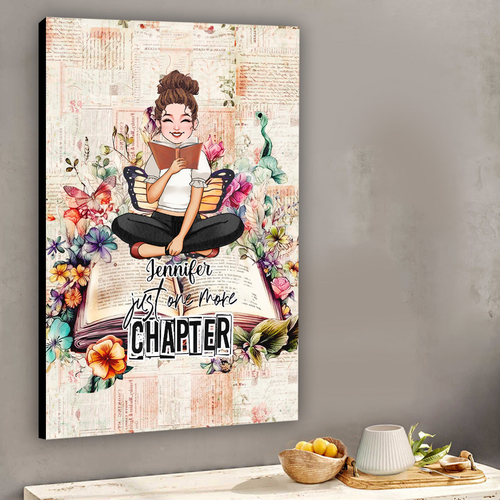 Just One More Chapter - Personalized Book Canvas And Poster