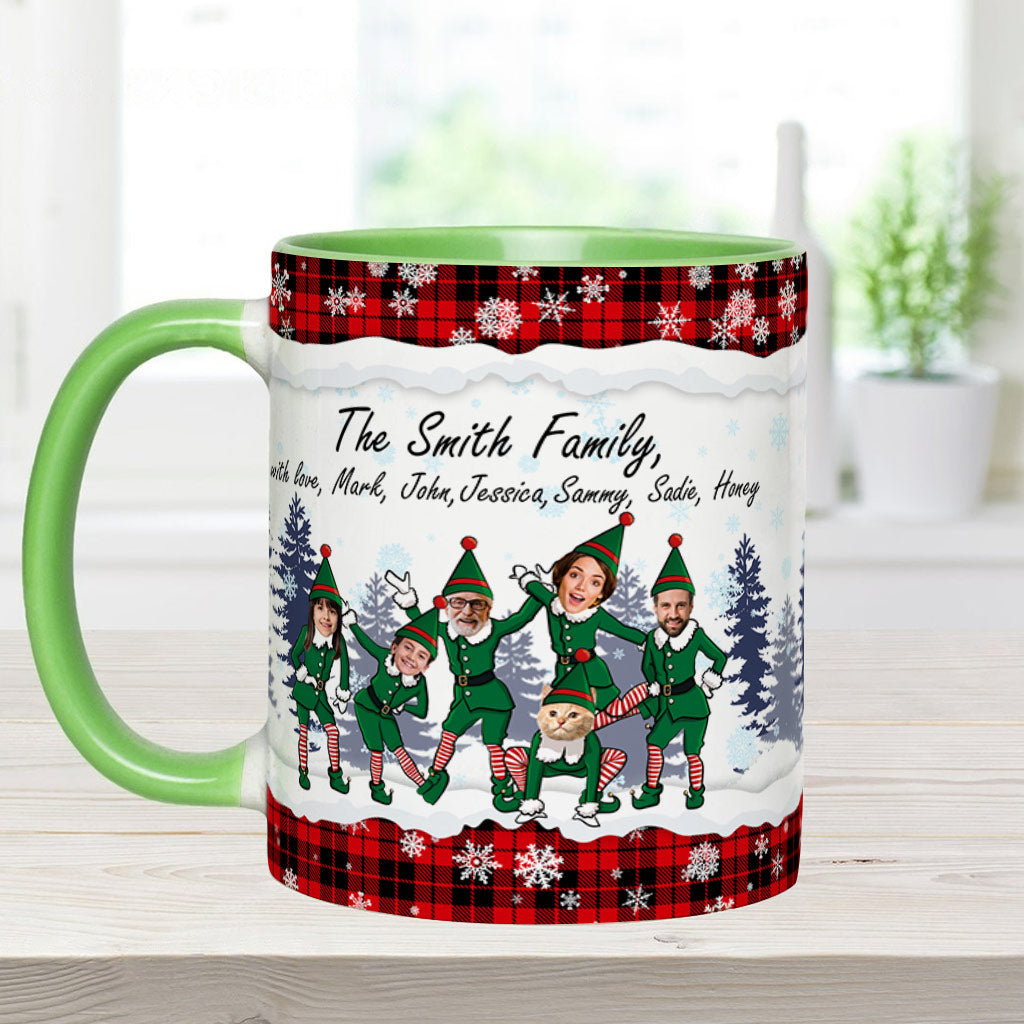 Merry Christmas - Personalized Family Accent Mug